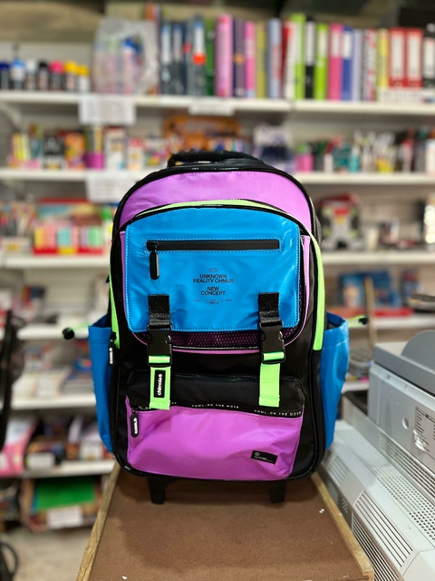 Mochila Colorblock carro 18" Purple