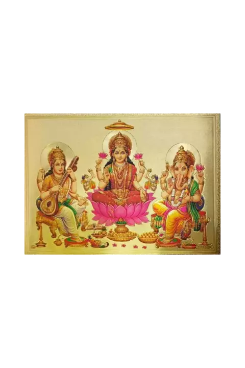 Lámina Dorada Semigrande - 3 Deidades del Éxito - comprar en línea