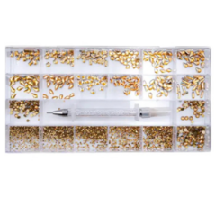 CAJA DE PIEDRAS DORADAS - comprar en línea