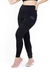 Calça com Detalhe Rosê Legging Fitness Preta | REF: LX100