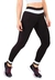 Calça Detalhe Branco Cintura Legging Fitness Preto | REF: LC41 - Lótus Deluxe