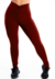 Calça Detalhe Cós Vermelho Legging Lisa | REF: LX314