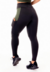 Calça Legging Fitness Academia Preta com e Verde Militar Cintura Alta Detalhe em Tela Dry Fit | REF: SV20 na internet