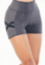 Short Fitness Cintura Alta Cinza Mescla com Elástico Racy REF: CLGA4