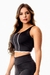 Top Fitness Academia Preto com Branco Cropped | REF: SV34 - loja online