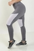 Calça Legging Cintura Alta Assimétrica com Branco Detalhe em Tulê Cinza | REF: FDR10 na internet