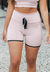 Short Fitness Cintura Alta Rose com Cardaço Fake Racy REF: CLGA7