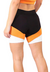 Short Fitness Preto Detalhe Amarelo e Branco REF: LC38 na internet