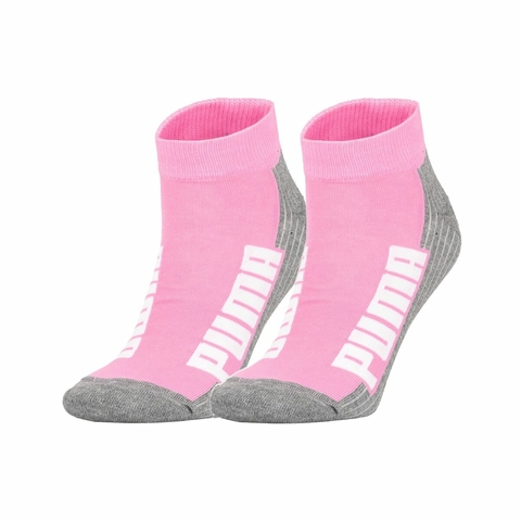 PUMA MEDIA BWT CUSHIONED QUARTER BIPACK (35-39) ROSA GRIS