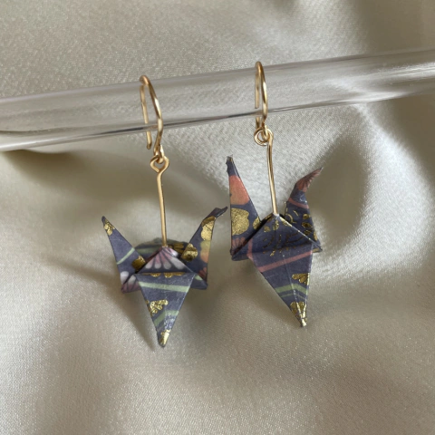 Aretes Grulla Nocturna