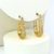 Brinco Anzol Cravejado Zirconia