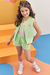 CONJUNTO DE TOP CROPPED ALCA E SHORT E COLETE - Roda Gigante Kids