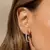 BRINCO ARGOLA BUBBLES COM ZIRCÔNIAS BRANCAS