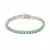 PULSEIRA RIVIERA INTEIRA REDONDOS DE FUSION ESMERALDA COLOMBIANA 17CM na internet