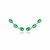 BRINCO EARCUFF OVAIS DE CRISTAL ESMERALDA E ZIRCÔNIAS BRANCAS - Mar Doce Semijoias