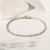 Pulseira Riviera Safira Incolor 2.0mm e 4 Garras Pedras Naturais 17cm na internet