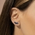 BRINCO EARCUFF NAVETES DE CRISTAL SAFIRA