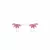 BRINCO EARCUFF NAVETES DE CRISTAL RUBI - Mar Doce Semijoias