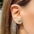 BRINCO EARCUFF NAVETES DE CRISTAL ESMERALDA - comprar online