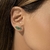 BRINCO EARCUFF NAVETES DE CRISTAL ESMERALDA