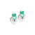 BRINCO EAR JACKET VERSÁTIL FUSION ESMERALDA MADREPÉROLA - comprar online