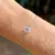 PULSEIRA CRISTAL LONDON BLUE ZIRCONIA BRANCA SOL