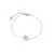 PULSEIRA CRISTAL LONDON BLUE ZIRCONIA BRANCA SOL - Mar Doce Semijoias
