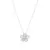 COLAR FLOR 5 PETÁLAS DE GOTAS COM CRISTAL LONDON BLUE E ZIRCÔNIAS BRANCAS 50CM - loja online