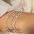 PULSEIRA GOTINHA CRAVEJADO DE CRISTAL ÁGUA MARINHA E ZIRCÔNIAS BRANCAS 19CM - comprar online