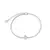 PULSEIRA GOTINHA CRAVEJADO DE CRISTAL ÁGUA MARINHA E ZIRCÔNIAS BRANCAS 19CM - Mar Doce Semijoias