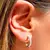 BRINCO ARGOLA 18MM TODA CRAVEJADA DE ZIRCÔNIAS BRANCAS