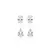 KIT COM 2 PARES DE BRINCOS GOTA E OVAL COM ZIRCÔNIAS DIAMOND - loja online