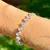 PULSEIRA RIVIERA GOTAS E OVAIS DE ZIRCÔNIAS DIAMOND 17CM