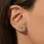 BRINCO EARCUFF GOTAS DE ZIRCÔNIAS BRANCAS