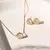 CONJUNTO DE BRINCO E COLAR COM PONTOS DE LUZ BORDADO COM ZIRCÔNIAS BRANCAS 45CM