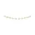 CONJUNTO DE BRINCO E COLAR COM PONTOS DE LUZ E ZIRCÔNIAS BRANCAS 48CM - loja online