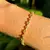 PULSEIRA OVAIS E REDONDOS DE CRISTAL BERILO E ZIRCÔNIAS BRANCAS 17CM