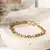PULSEIRA OVAIS E REDONDOS DE CRISTAL BERILO E ZIRCÔNIAS BRANCAS 17CM - comprar online