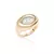 Imagem do ANEL OVAL DE FUSION TURMALINA LIGHT - BANHO DE OURO 18K