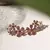BRINCO EARCUFF FLORES DE CRISTAL TOPÁZIO AZUL, CRISTAL AMETISTA, CRISTAL TURMALINA ROSA E ZIRCÔNIAS COLORIDAS - comprar online