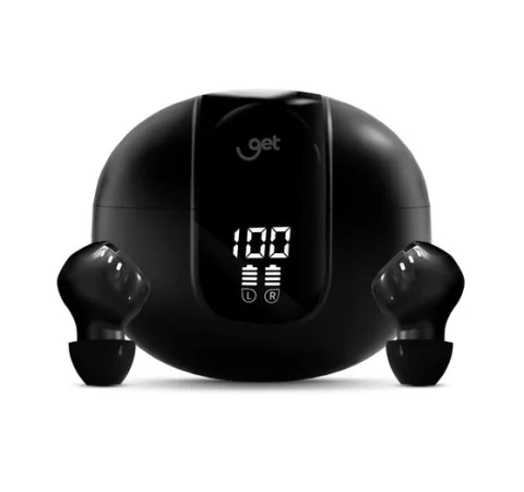 Fone de Ouvido TWS Bluetooth Get Beat Preto - comprar online