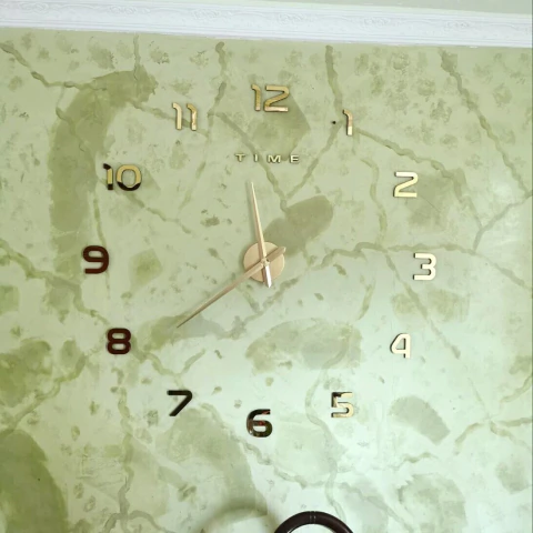 RELOJ 3D GRANDE 002 DORADO