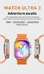 Imagen de Reloj Smart Watch Inteligente I20 Ultr3 Max + Auriculares+ 7 Mallas+ Protector