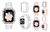 Malla Apple Watch C/ Protector Brillos 44-42-40-38mm Serie