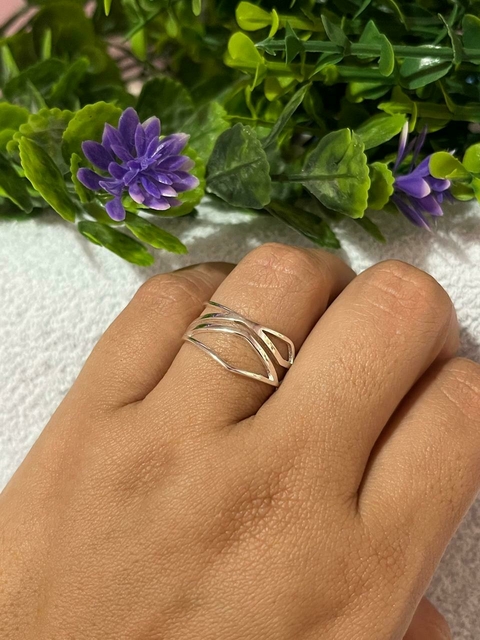 Anel minimalista prateado Nr. 18