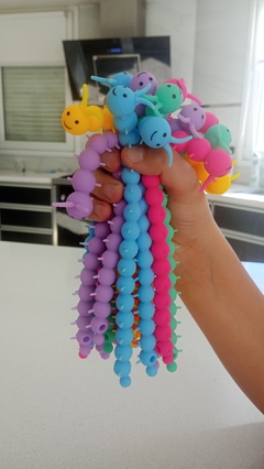 Tiras elásticas forma de gusanito , compra por unidad - Chikinino