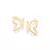 Brinco borboleta banhado a ouro 18k