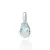 PINGENTE GOTA DE PRATA 925 COM ZIRCÔNIA E CRISTAL - TAM.ÚNICO 8400830008