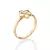ANEL SKINNY FLOR DE PLUMÉRIA BANHADO A OURO 18K
