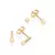 Kit brinco palito banhado a ouro 18 k - comprar online